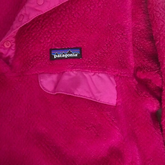 Patagonia Polartech Thermal Pro Re-Tool Snap-T® Pullover, Magenta Women's Medium - Picture 5 of 16